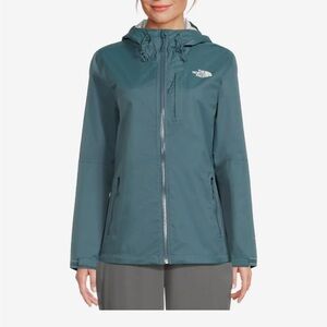 NWT The North Face Women Teal Rain Jacket Alta Vista